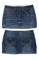 #185 House Of Deron Mini Skirt Blue | c. 188 | Size 12