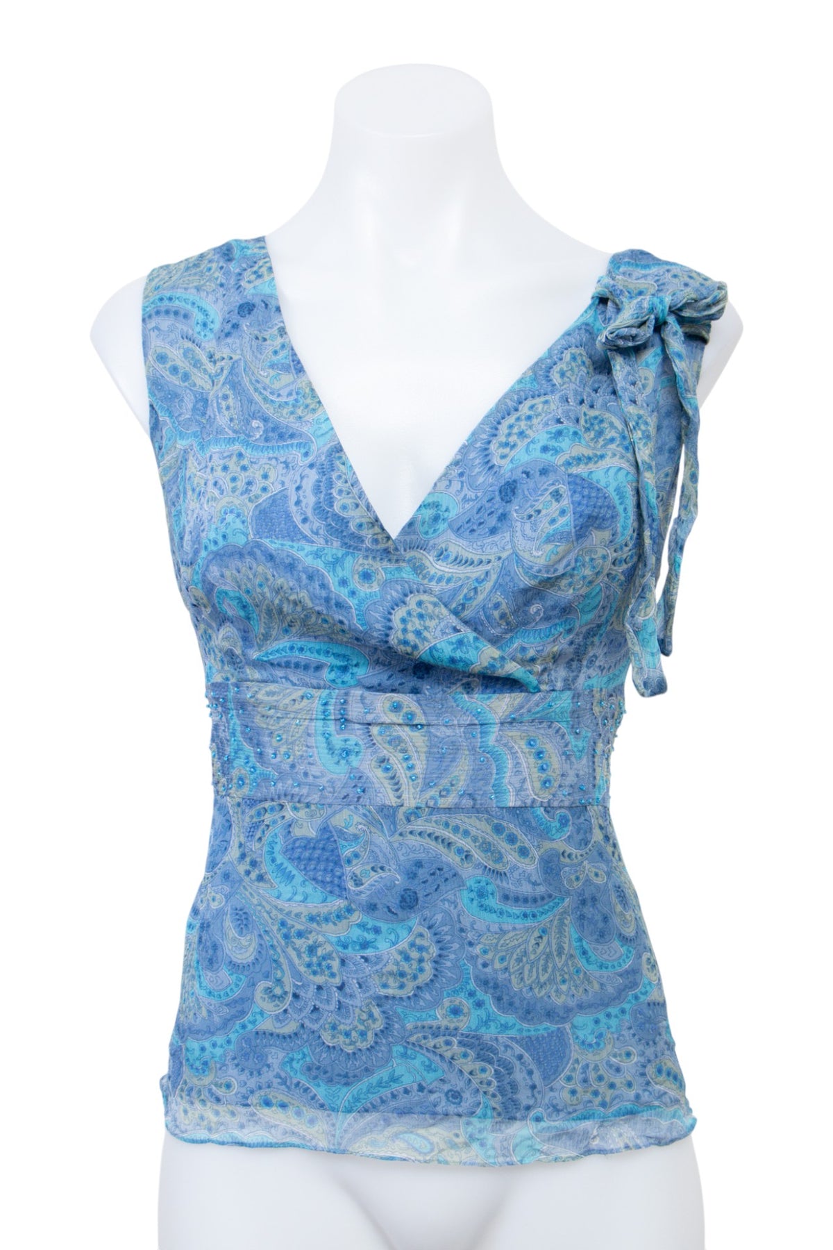 #082 Ny Collection Petite Cami Top Blue | c. 207 | Size 10