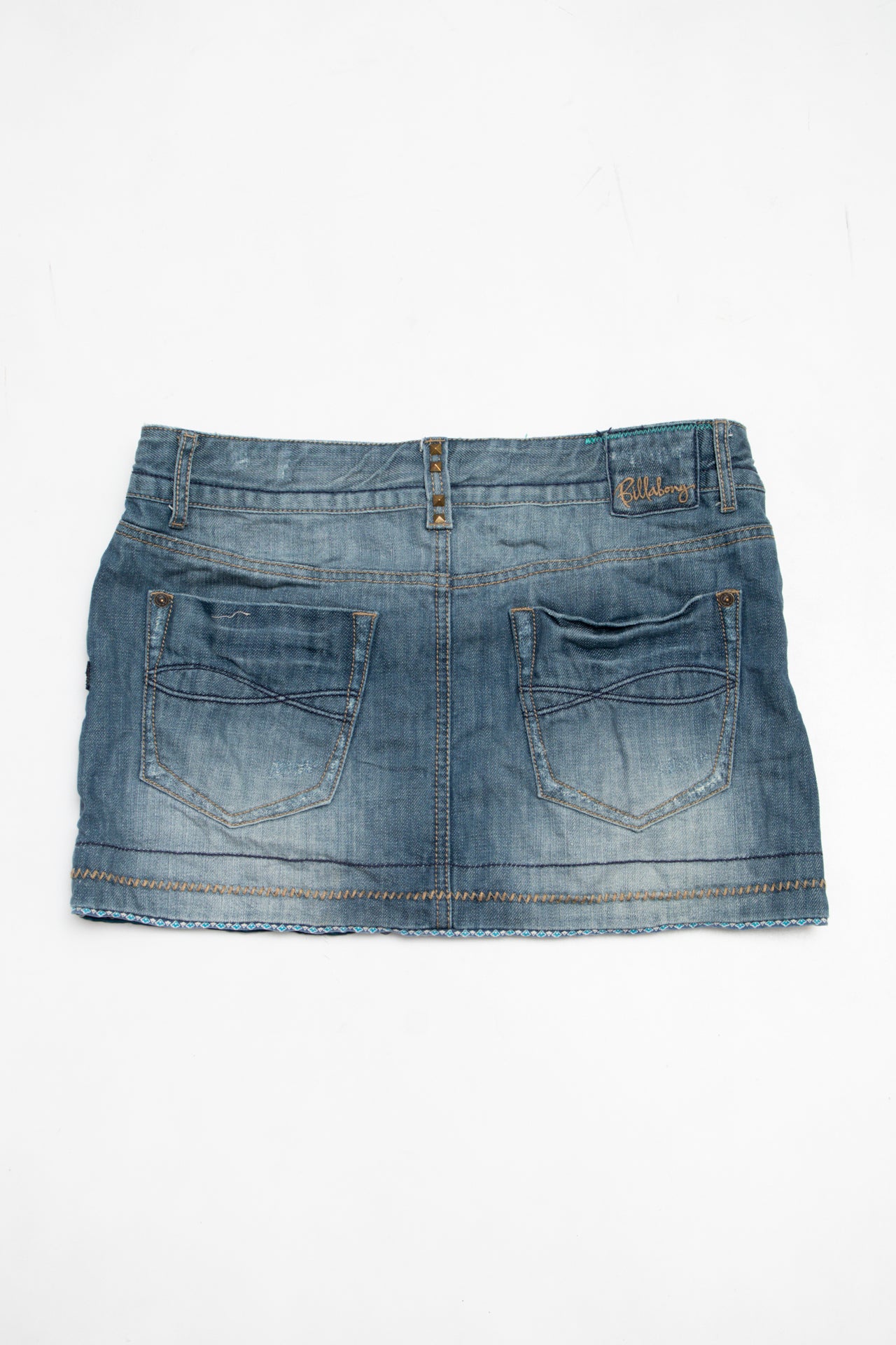 #073 Billabong Mini Skirt Blue | c. 204 | Size 8