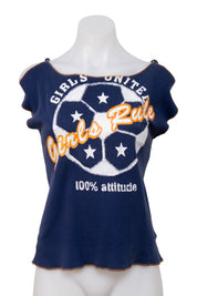 #165 Tammy Baby Tee Navy | c. 211 | Size 8