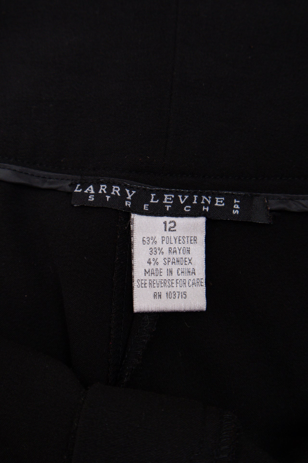 #149 Larry Levine Pants Black | c. 199 | Size 12