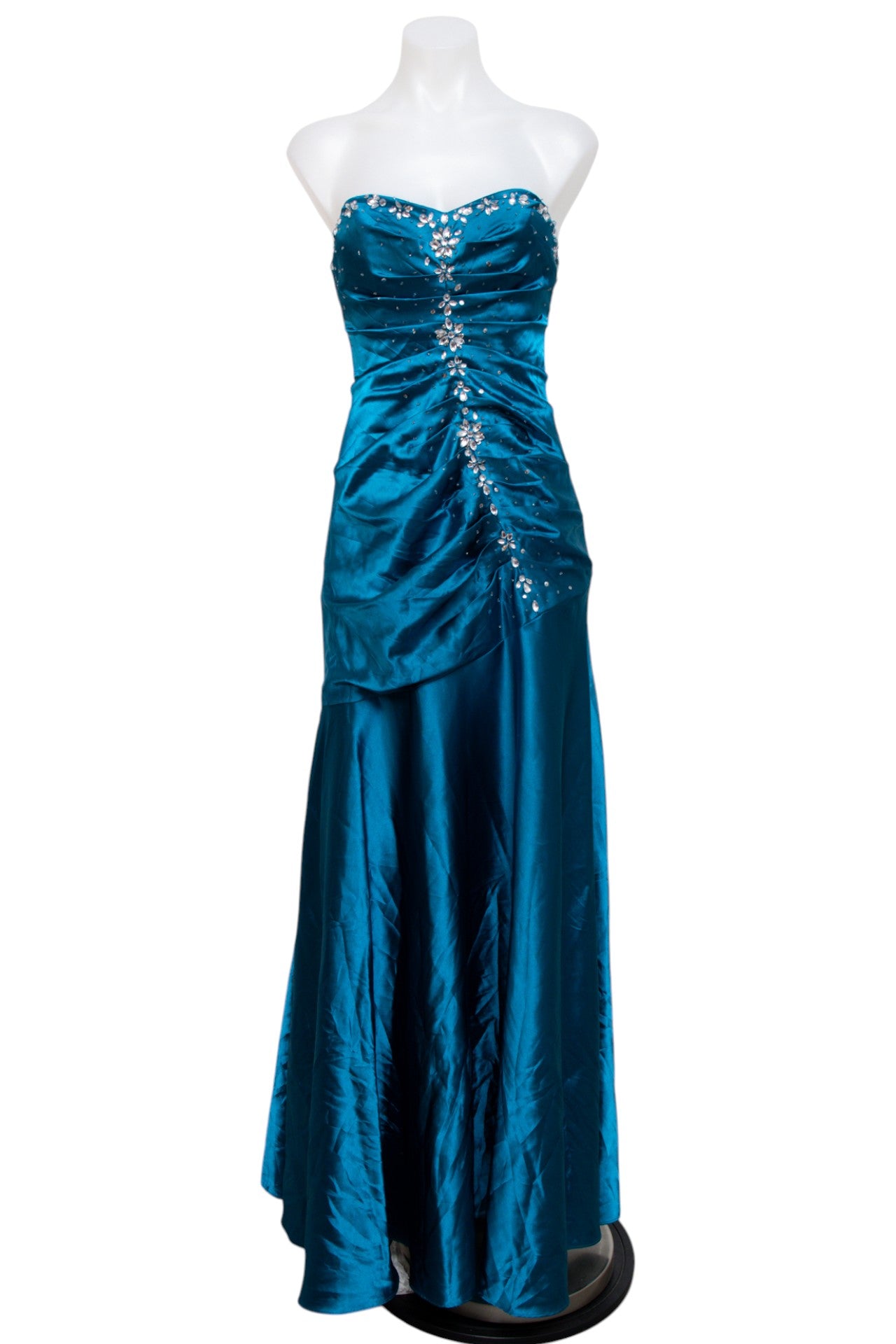 #162 Jump Apparel By Wendy Chaitin Dress Blue | c. 205 | Size 8