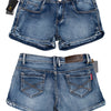 #186 Demon & Hunter Denim Shorts Blue | c. 188 | Size 8