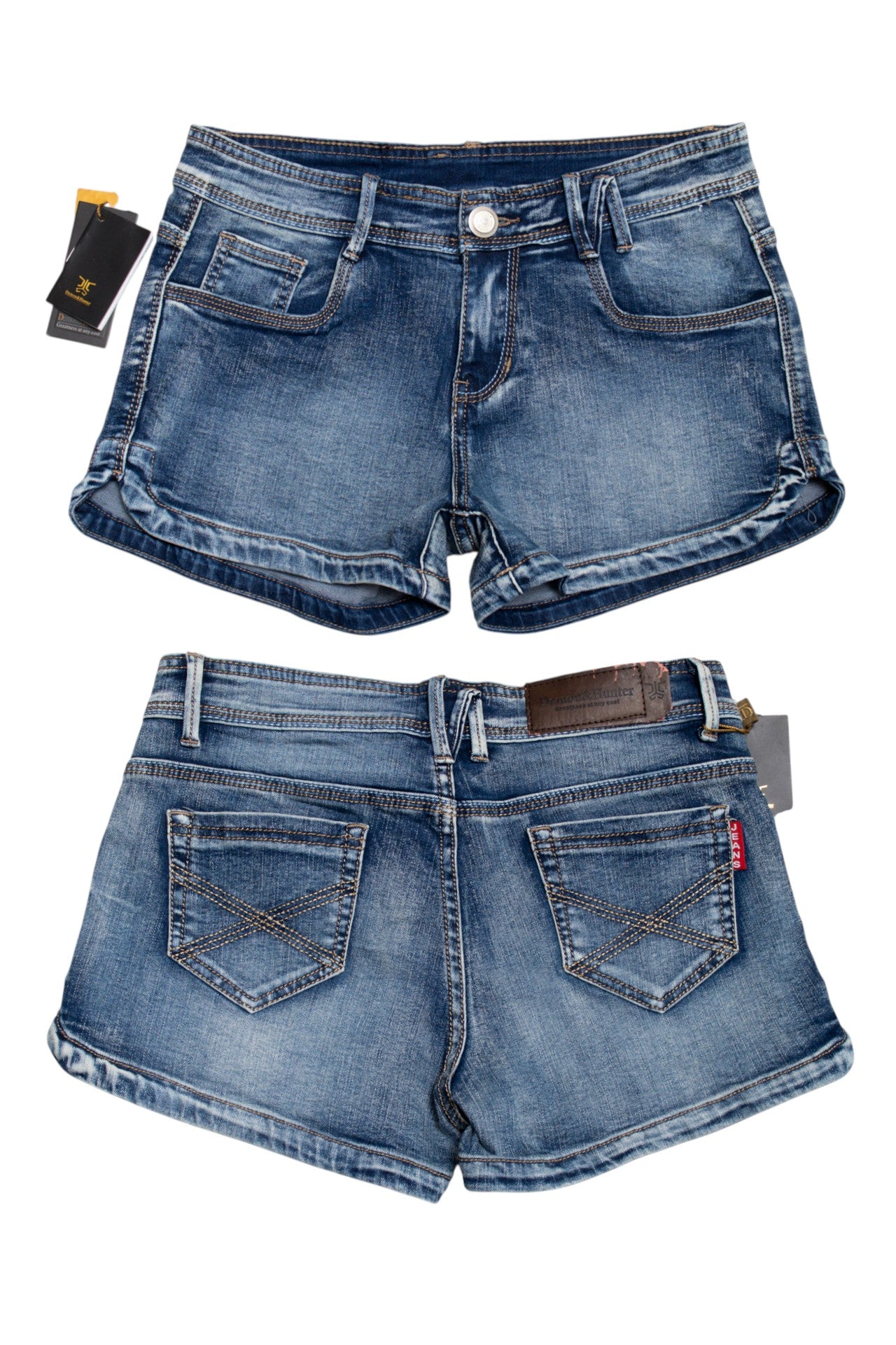 #186 Demon & Hunter Denim Shorts Blue | c. 188 | Size 8