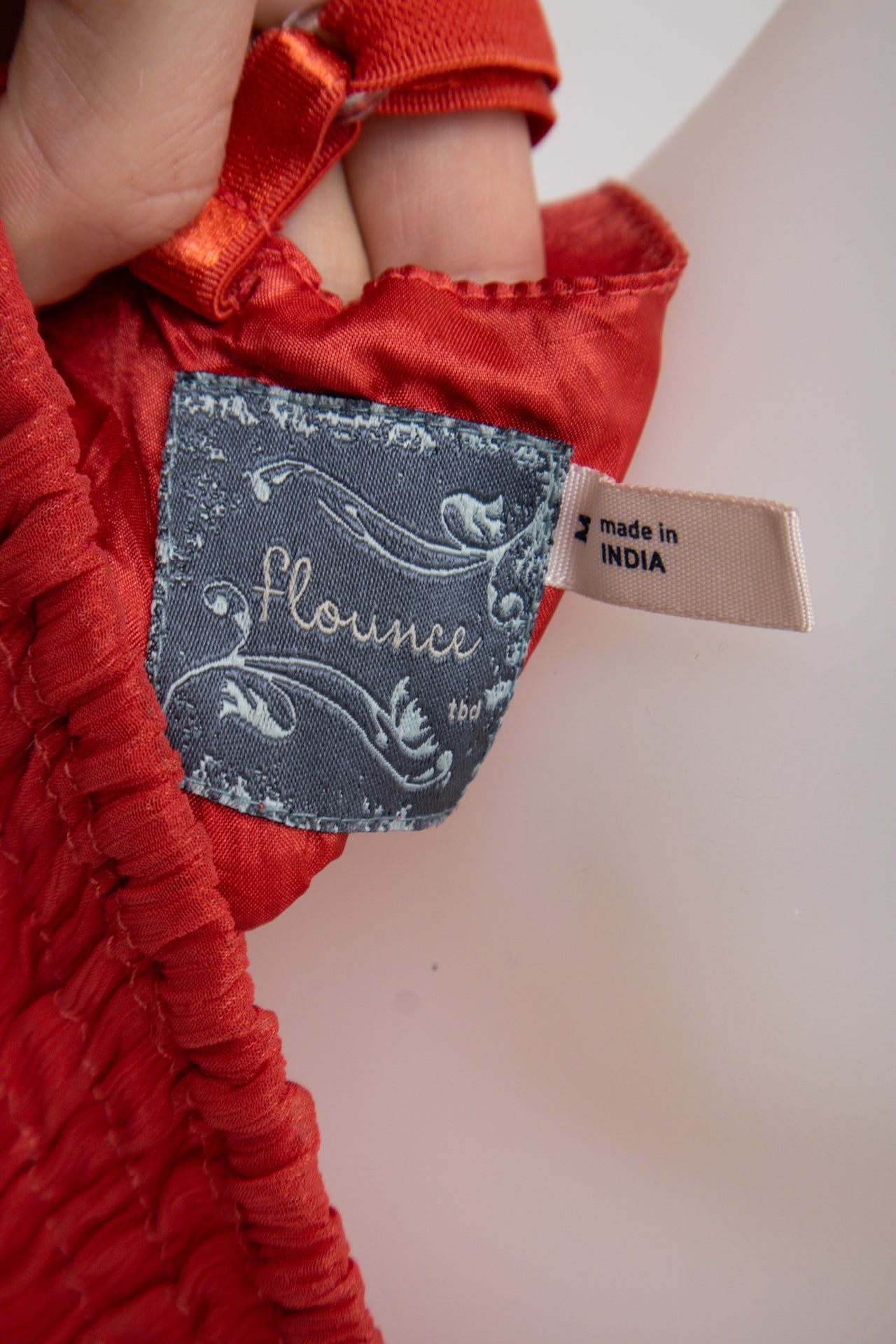 #100 Florae Cami Top Red | c. 194 | Size 8