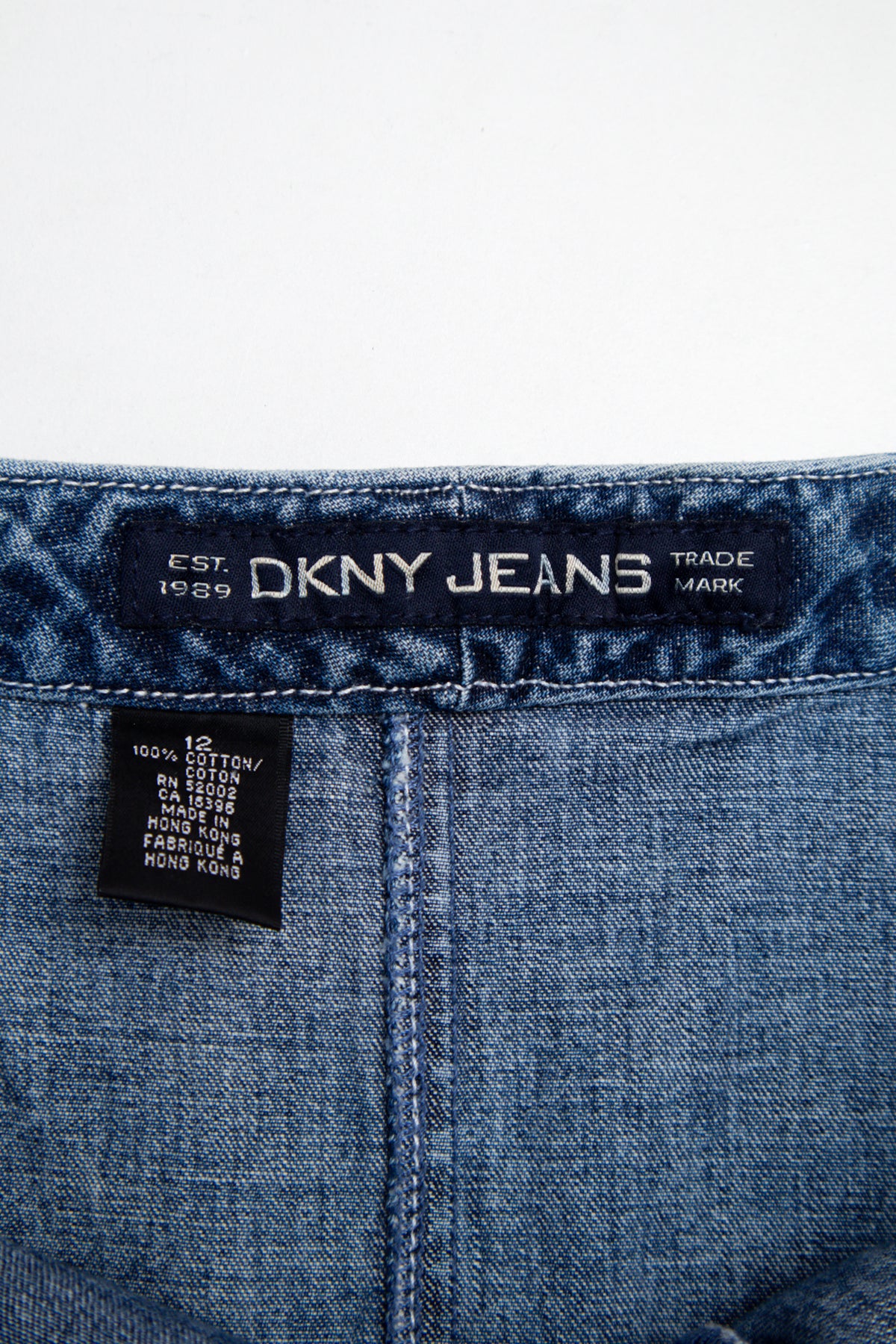#165 Dkny Jeans Mini Skirt Blue | c. 209 | Size 12