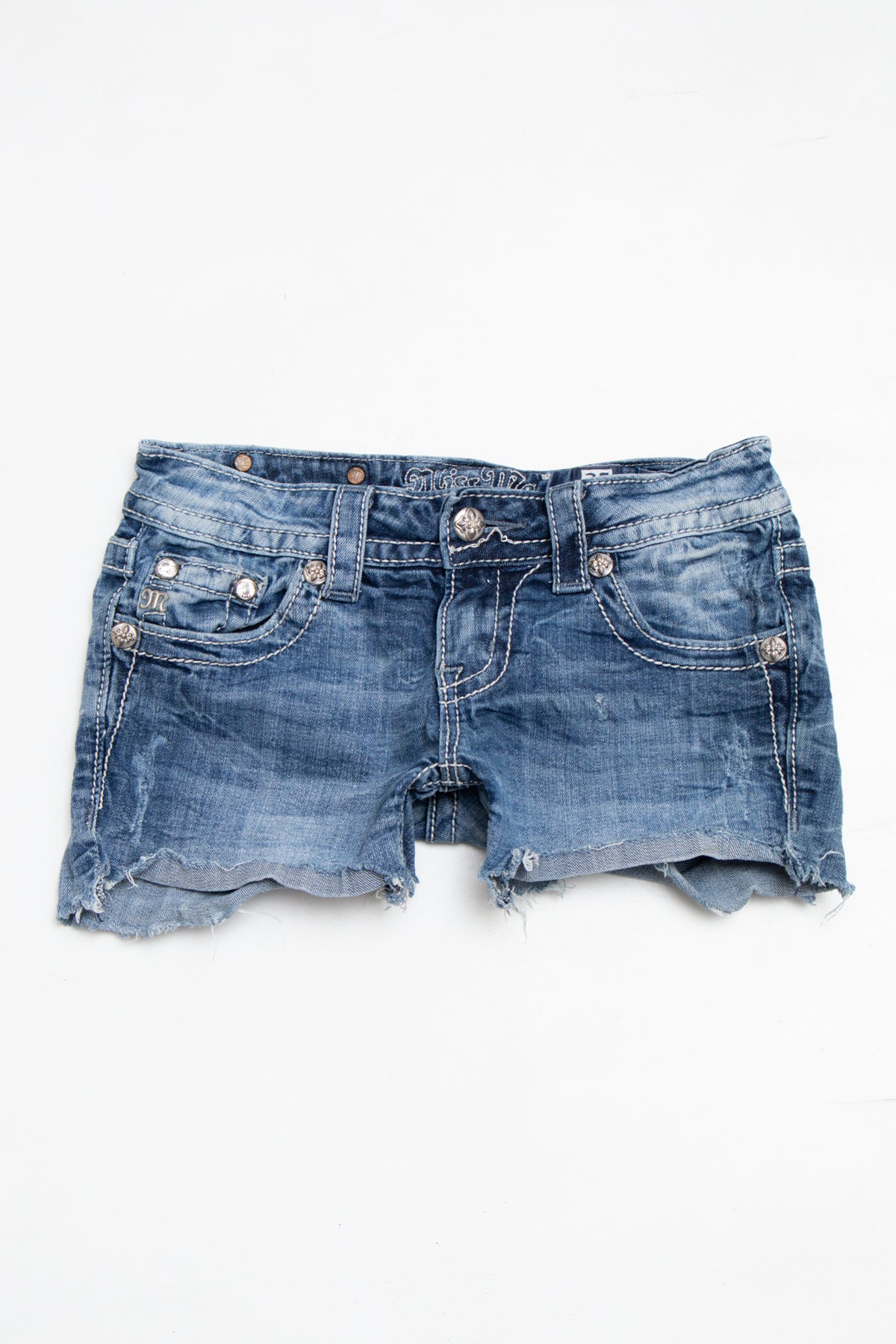 #185 Miss Me Booty Short Blue | c. 209 | Size 6