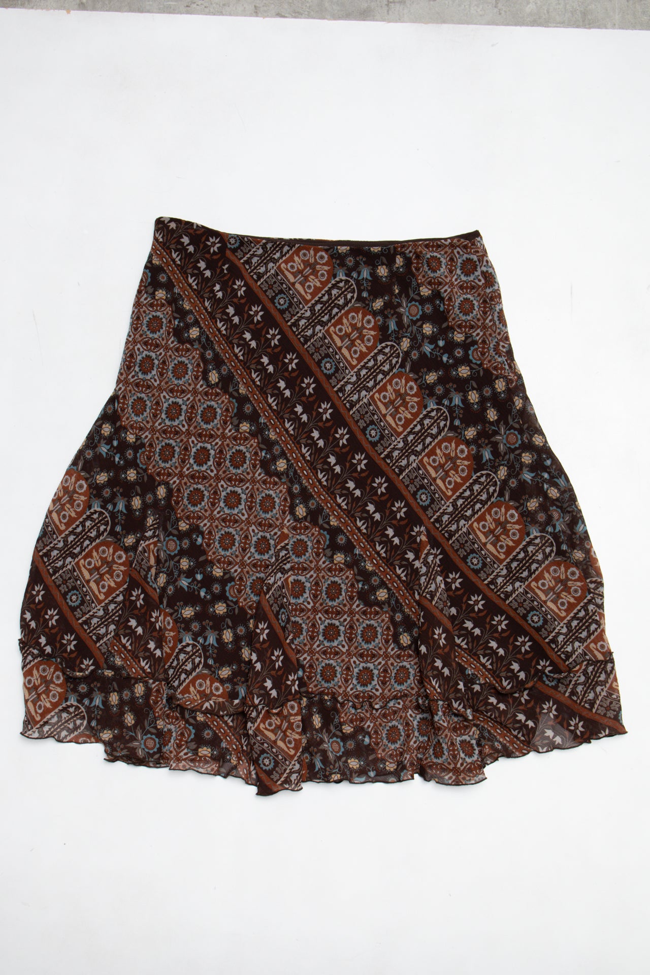 #092 Nine & Co. By Nine West Long Skirt Brown | c. 213 | Size 10