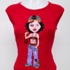 #035 Tie-dye Top Red | c. 209 | Size 8
