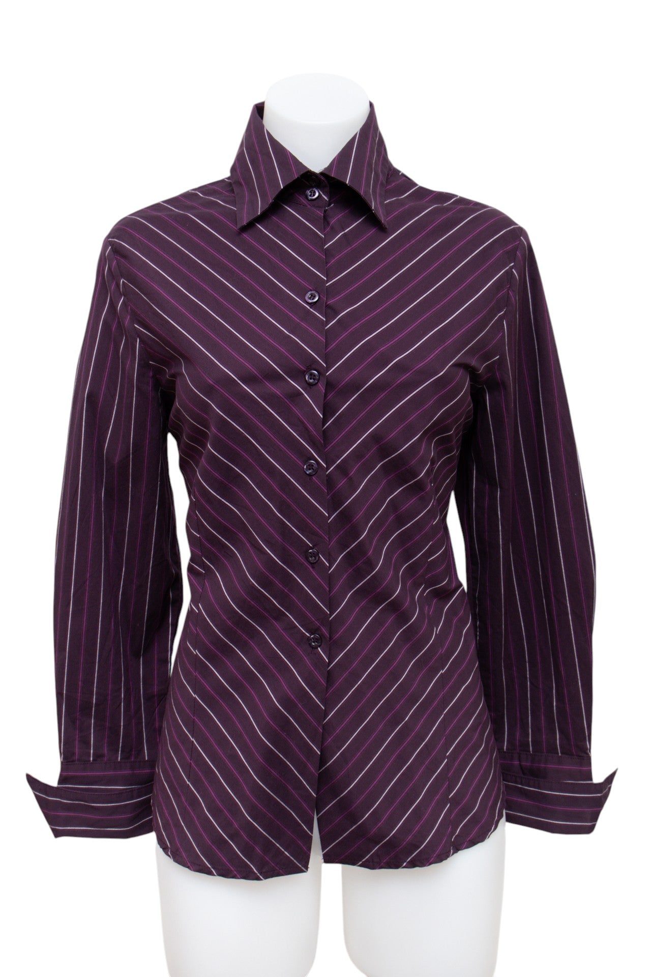 #78 Worthington Shirt Purple | c. 194 | Size 8