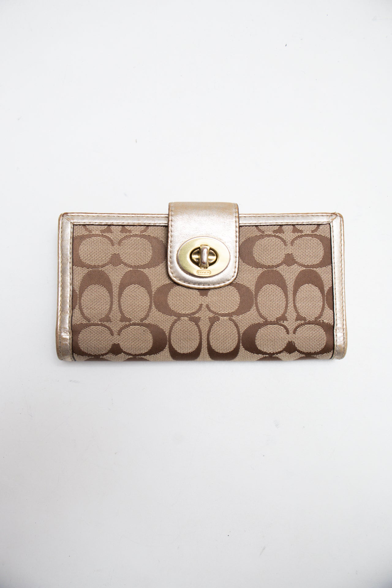 #198 Coach Wallet Brown | c. 205 | Size