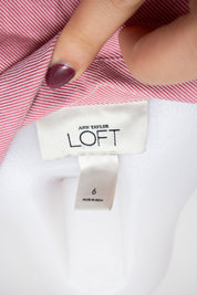 #056 Ann Taylor Loft Long Sleeve Pink | c. 213 | Size 6