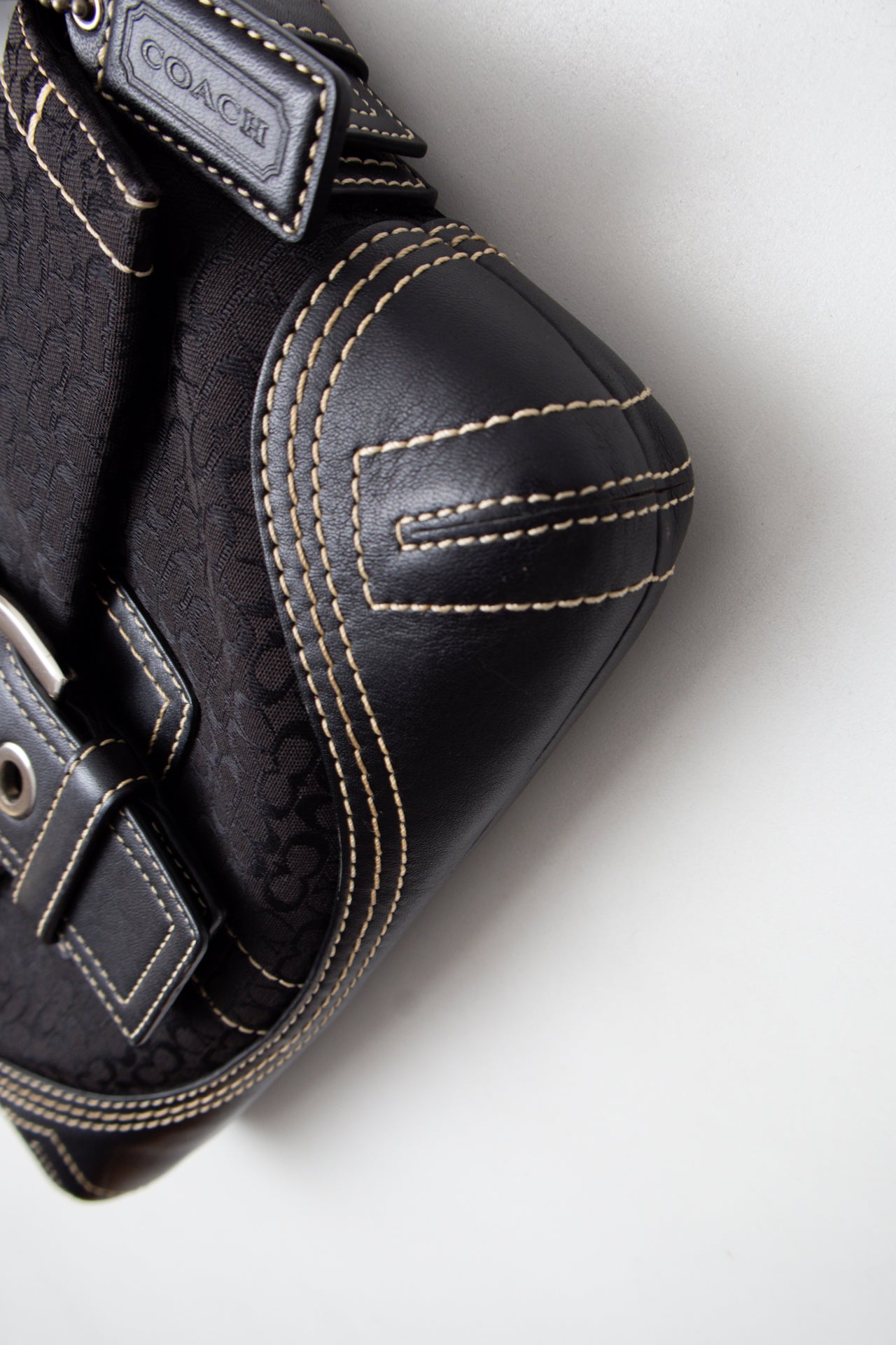 #191 Coach Shoulder Bag Black | c. 200 | Size