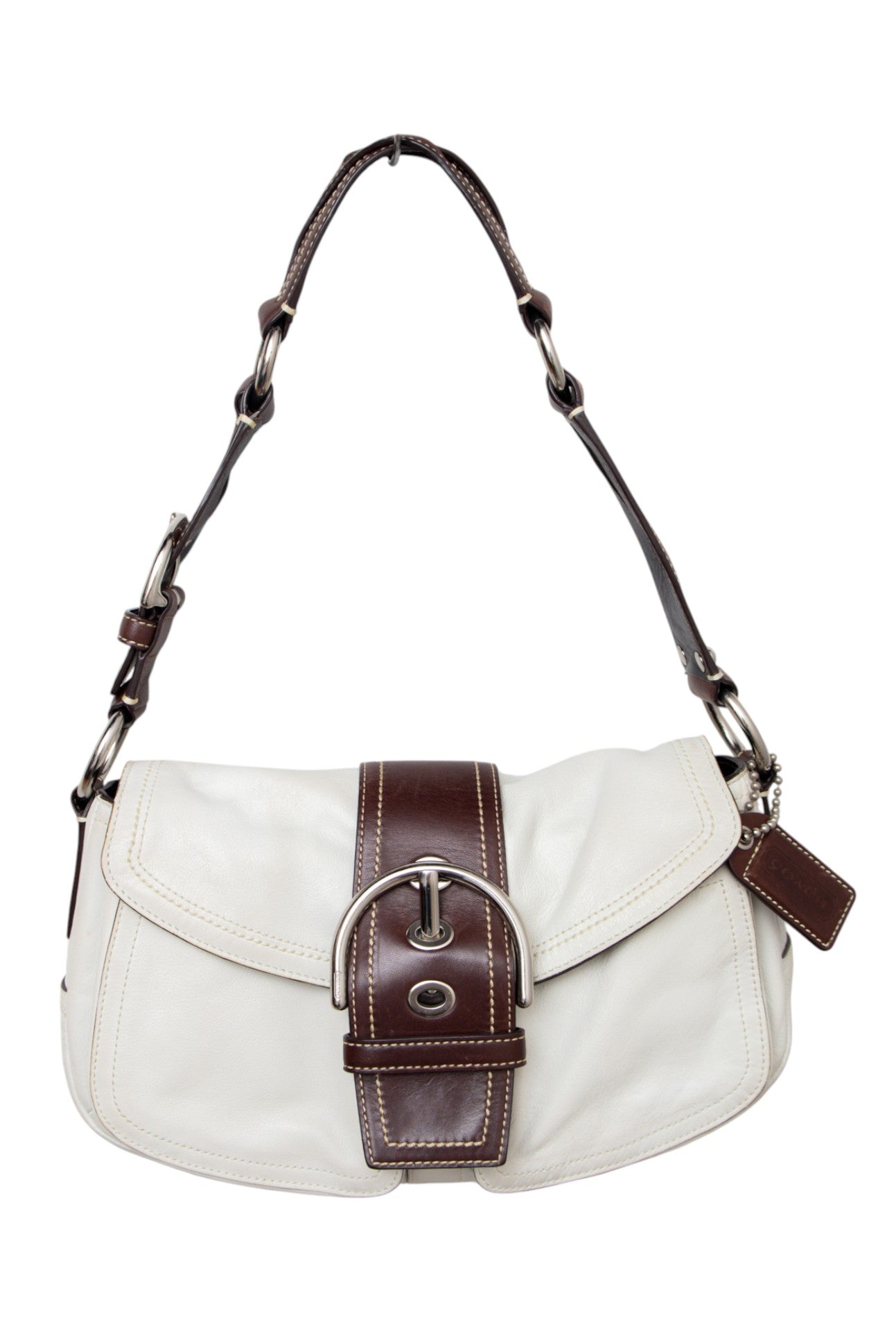 #179 Coach Shoulder Bag White | c. 200 | Size