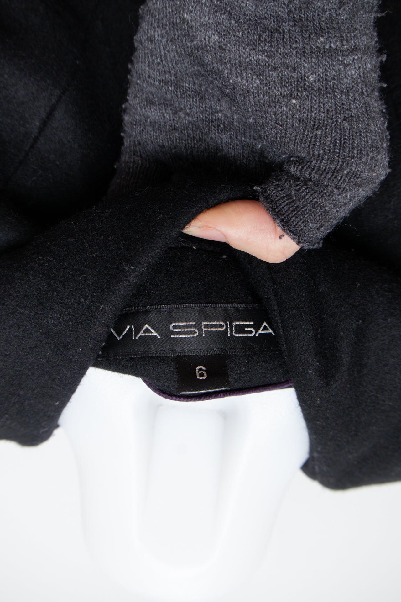 #121 Via Spiga Jacket Black | c. 192 | Size 6
