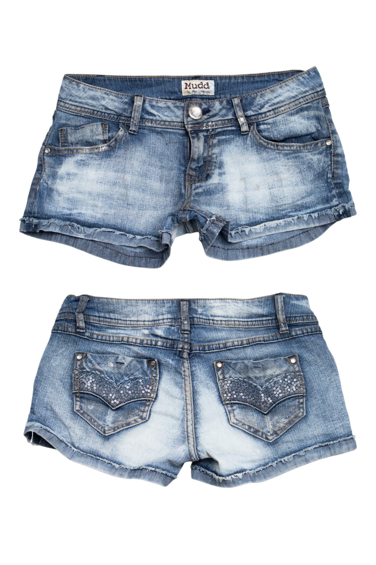 #116 Mudd Booty Short Blue | c. 210 | Size 6