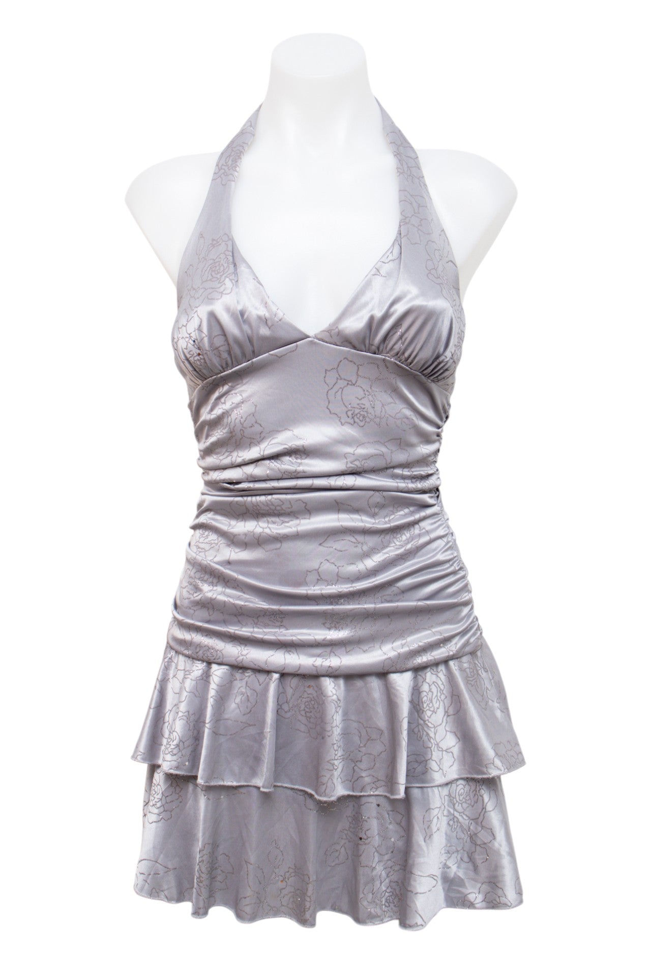 #093 Taboo Halter Top Silver | c. 202 | Size 6