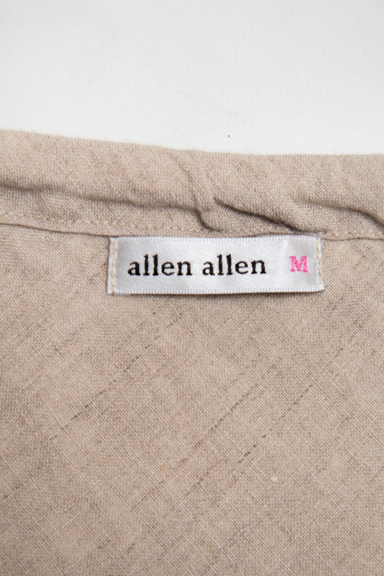 #113 Allen Allen LinenSkirt Beige | c. 193 | Size 10