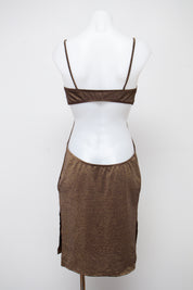#099 Short Sleeve Brown | c. 210 | Size 8