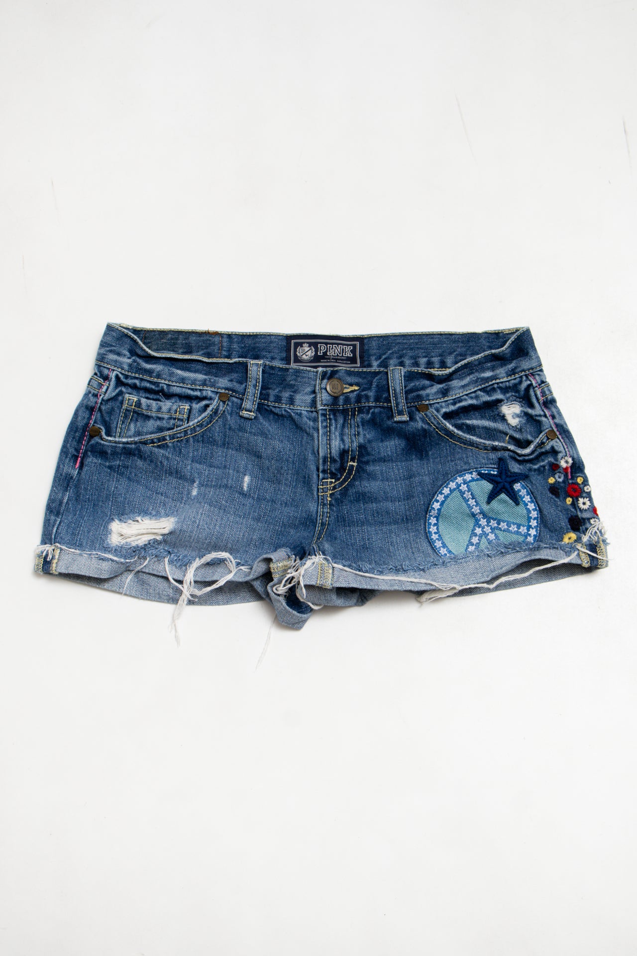 #23 Pink Denim Shorts Blue | c. 188 | Size 6