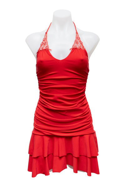#144 Halter Top Red | c. 191 | Size 6/8