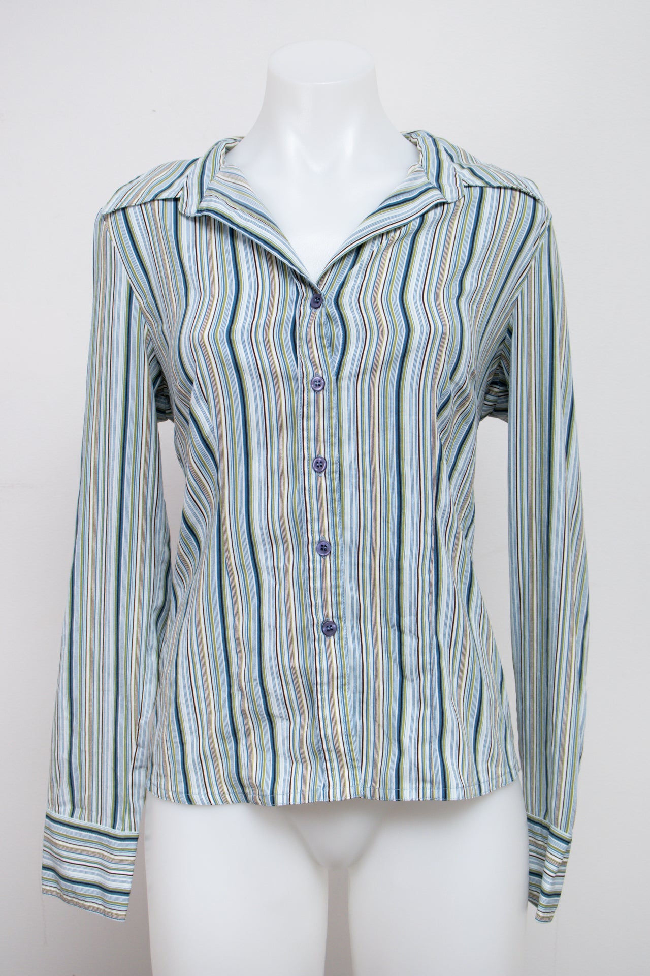 #053 Denver Hayes Long Sleeve Blue | c. 213 | Size 10