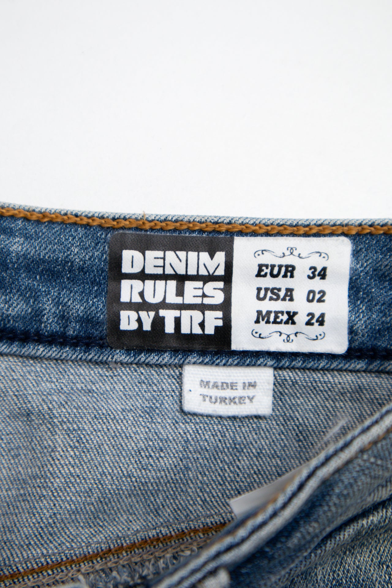 #156 Denim Rules By Trf Mini Skirt Blue | c. 200 | Size 8