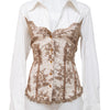 #059 Cache Long Sleeve White | c. 209 | Size 10