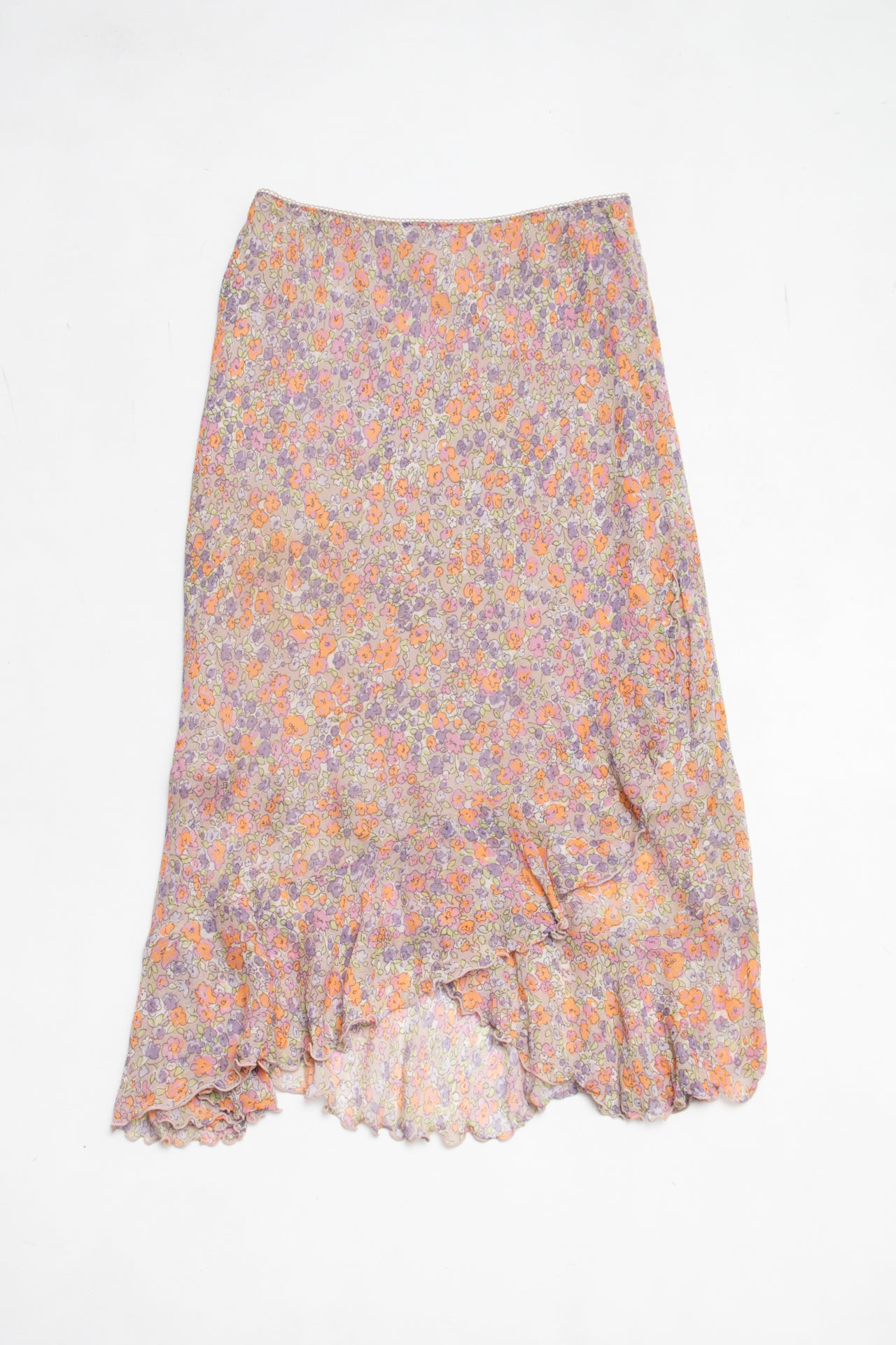 #115 Casual Corner Long Skirt Pink | c. 213 | Size 6