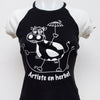 #91 Jennyfer T-shirt Black | c. 196 | Size 8