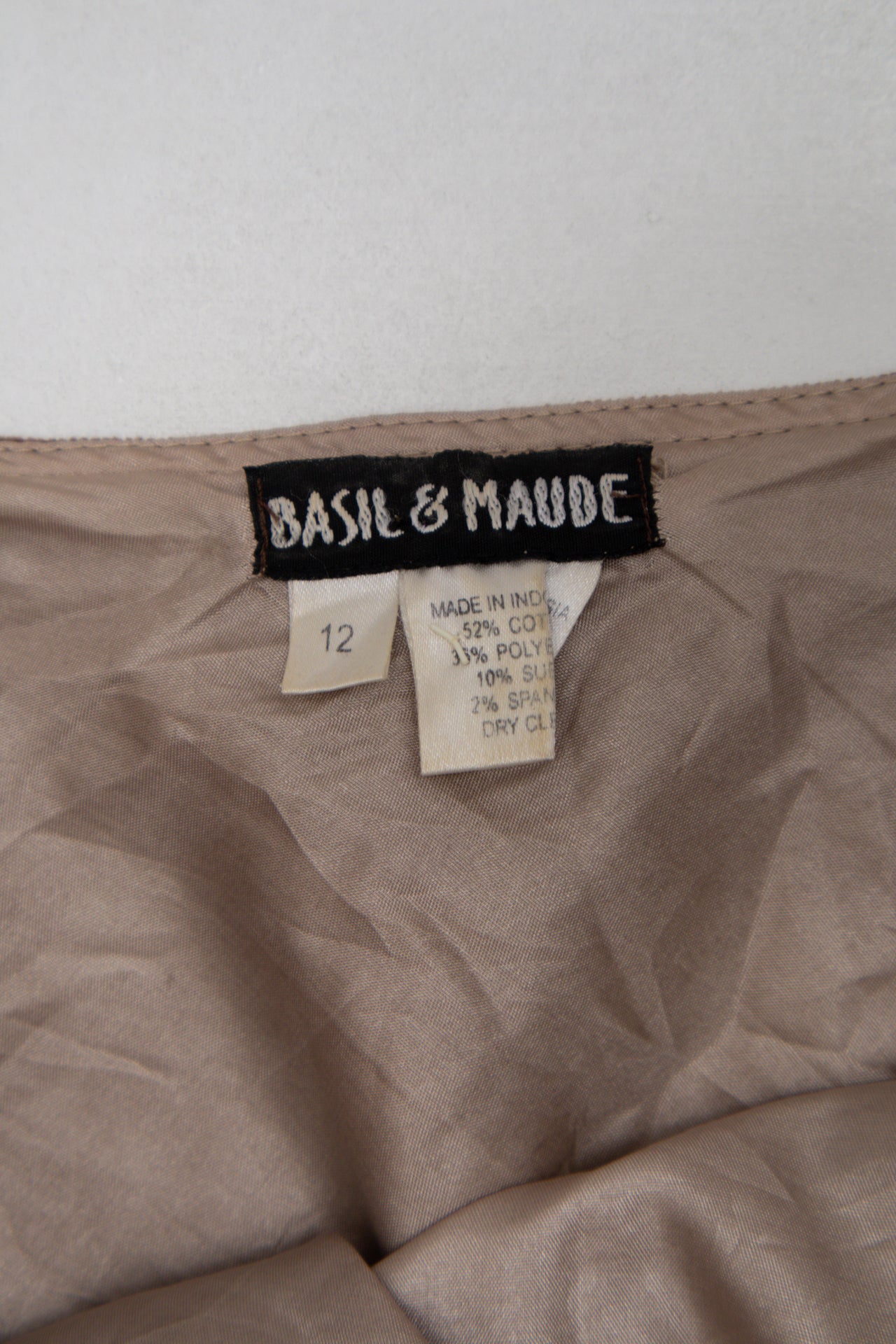 #164 Basil & Maude Skirt Brown | c. 197 | Size 14