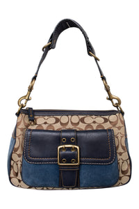 #189 Coach Shoulder Bag Blue | c. 200 | Size