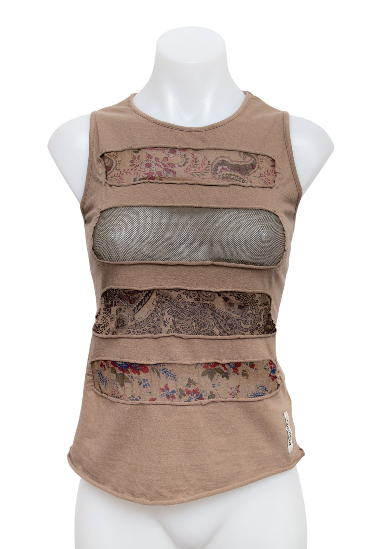 #66 Lady Desigual Tank Top Brown | c. 193 | Size 8