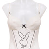#24 Playboy Intimates Cami Top White | c. 185 | Size 10 / 12A