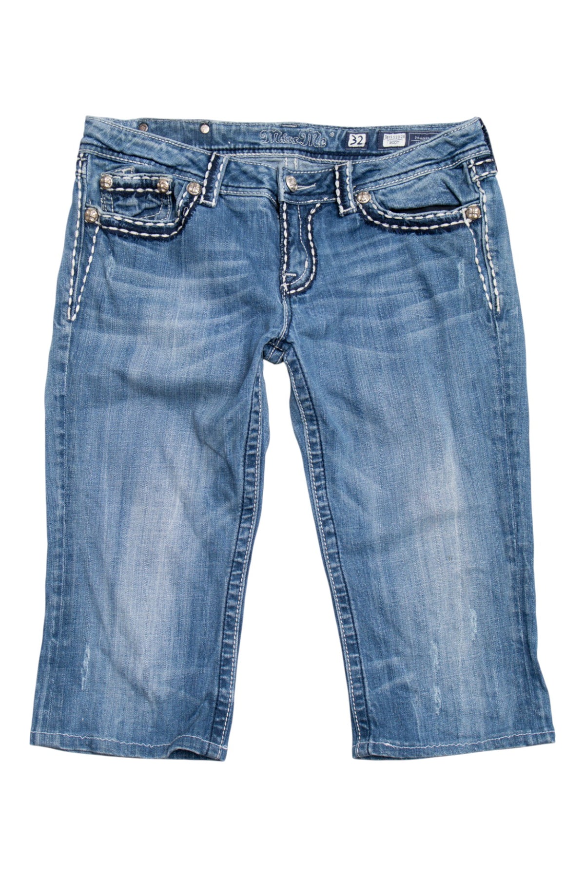 #113 Miss Me Capris Blue | c. 209 | Size 10