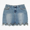 #167 Street Code New York Mini Skirt Blue | c. 209 | Size 8/10