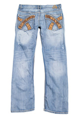 #117 Antique Rivet Jeans Blue | c. 212 | Size 14/16