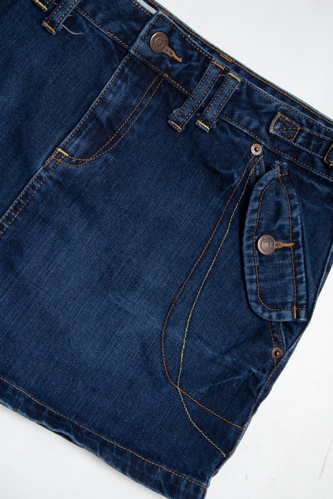 #187 London Jean Mini Skirt Blue | c. 192 | Size 12