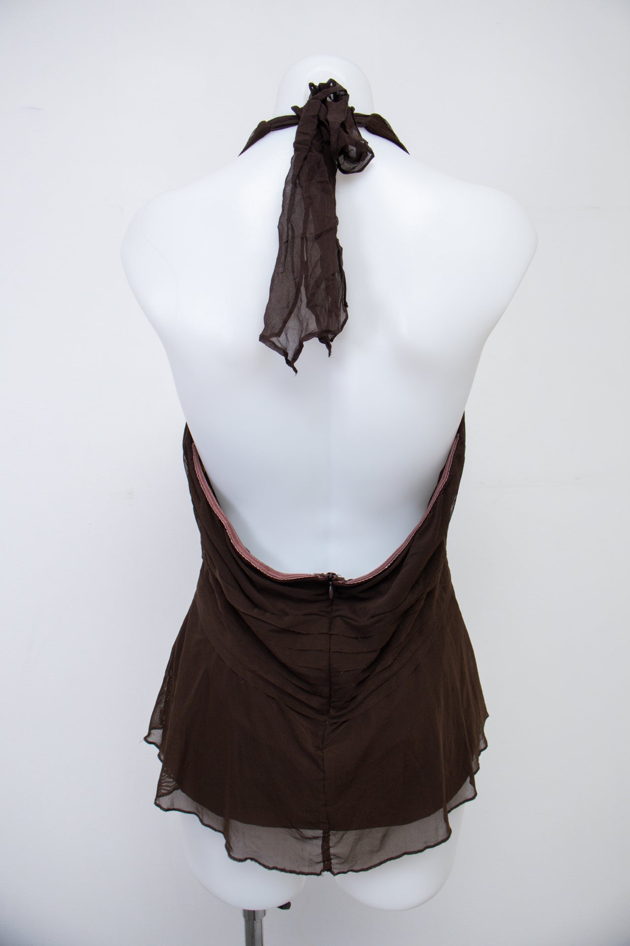 #041 Caché Halter Top Brown | c. 200 | Size 12