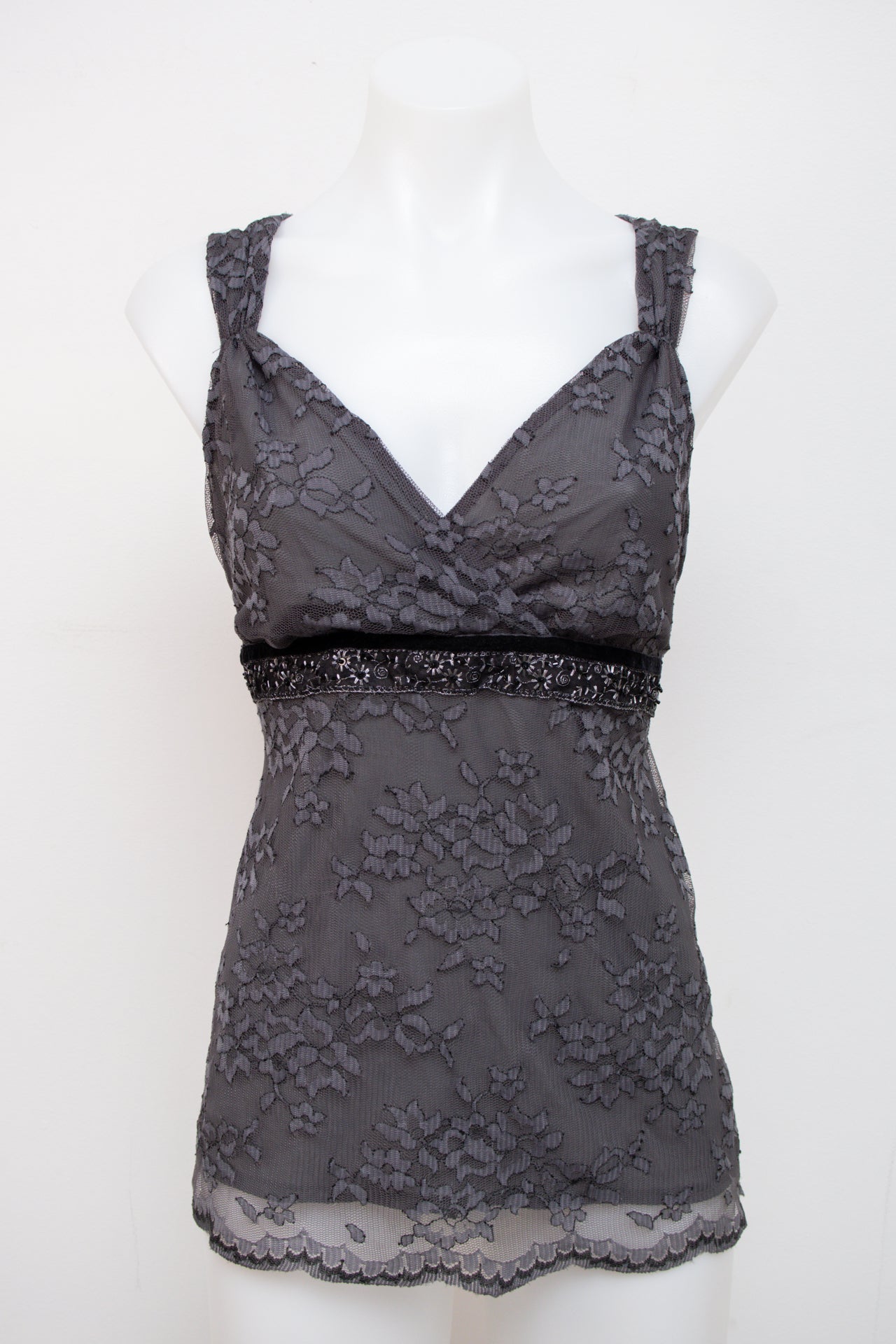 #056 New York & Company Cami Top Gray | c. 202 | Size 8
