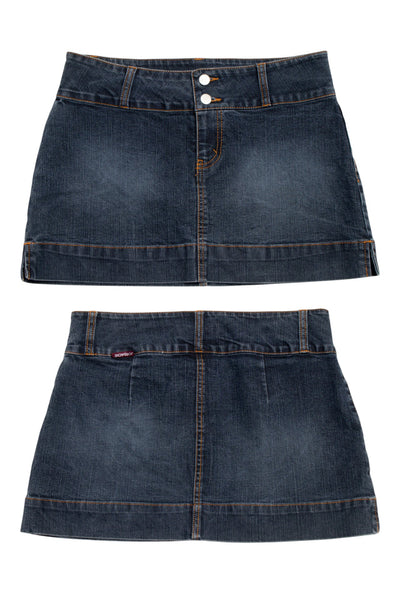 #160 Jordache Mini Skirt Blue | c. 203 | Size 8