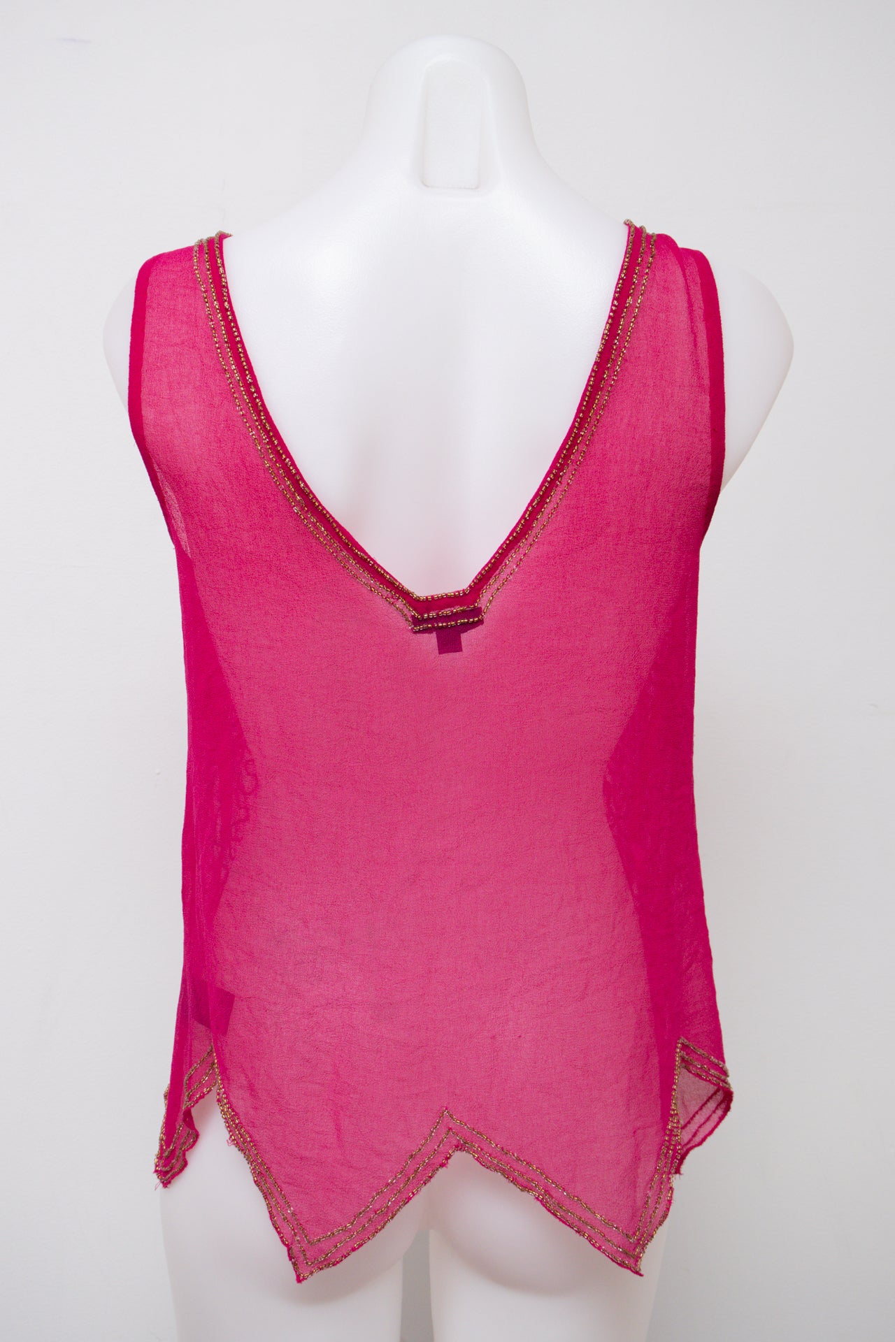 #032 Black Tank Top Pink | c. 204 | Size 10/12