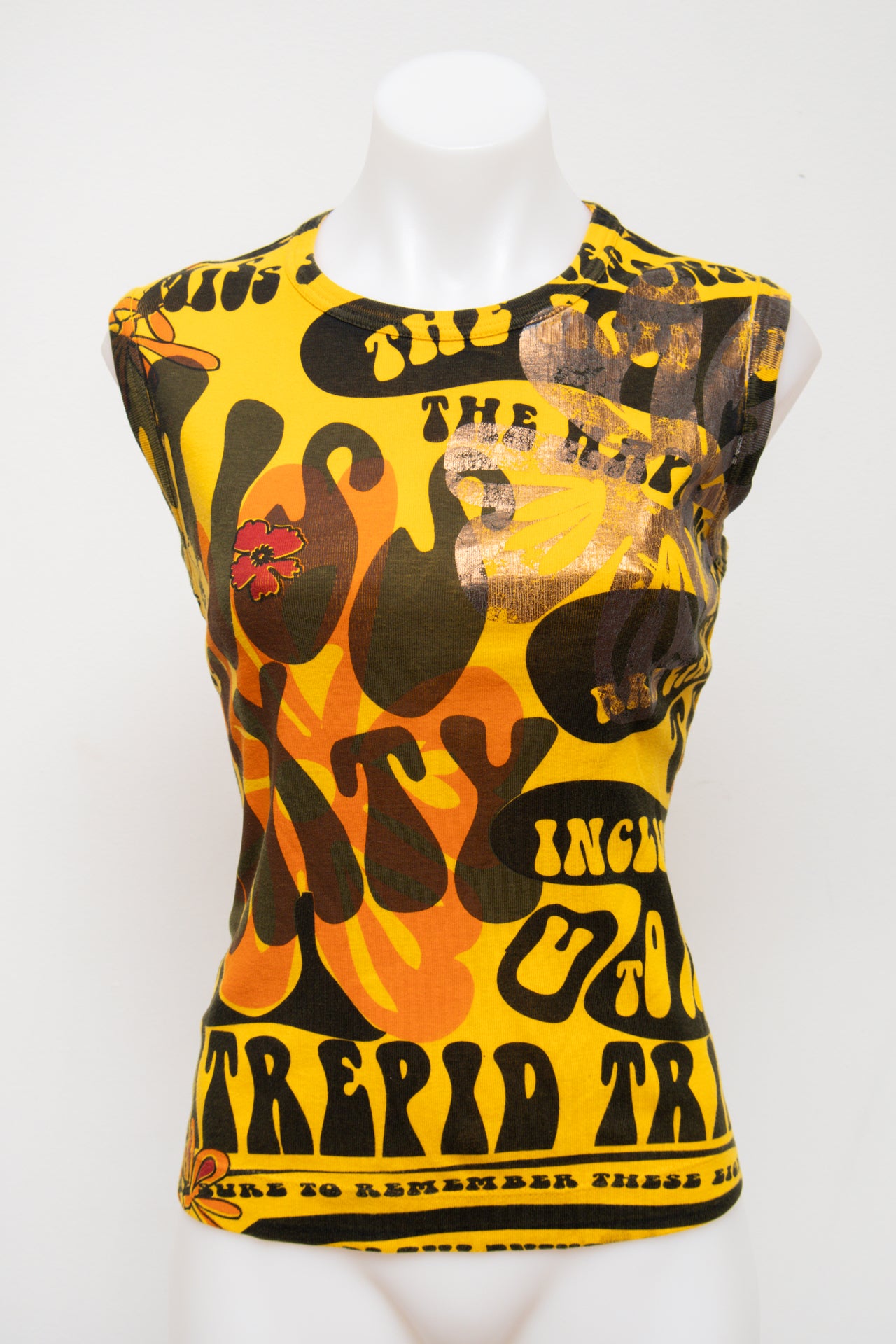 # Foxy Tank Top Yellow | c. | Size