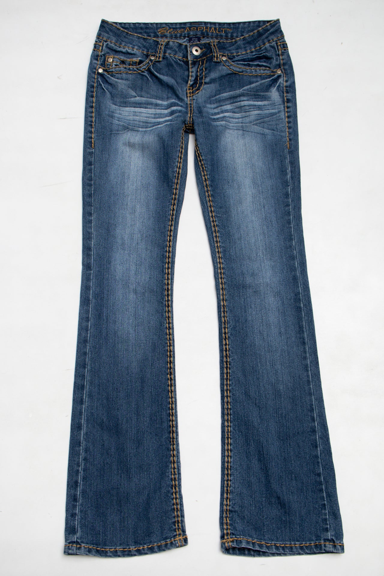 #134 Blue Asphalt Jeans Blue | c. 197 | Size 8