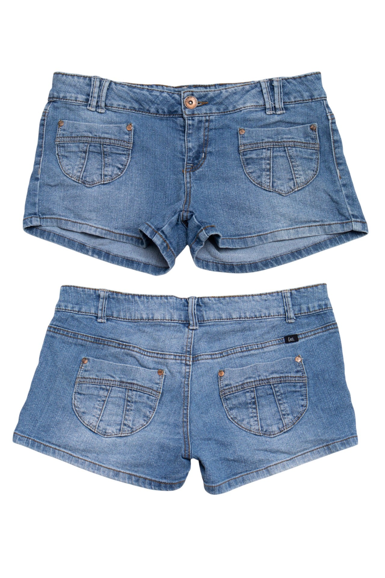 #194 L.e.i. By Ashley Rousse Booty Short Blue | c. 209 | Size 10