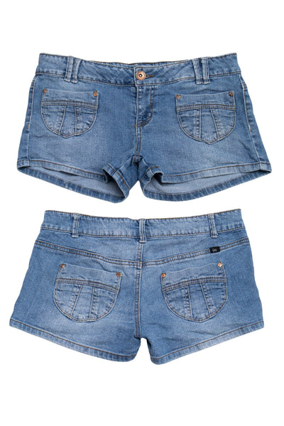 #194 L.e.i. By Ashley Rousse Booty Short Blue | c. 209 | Size 10