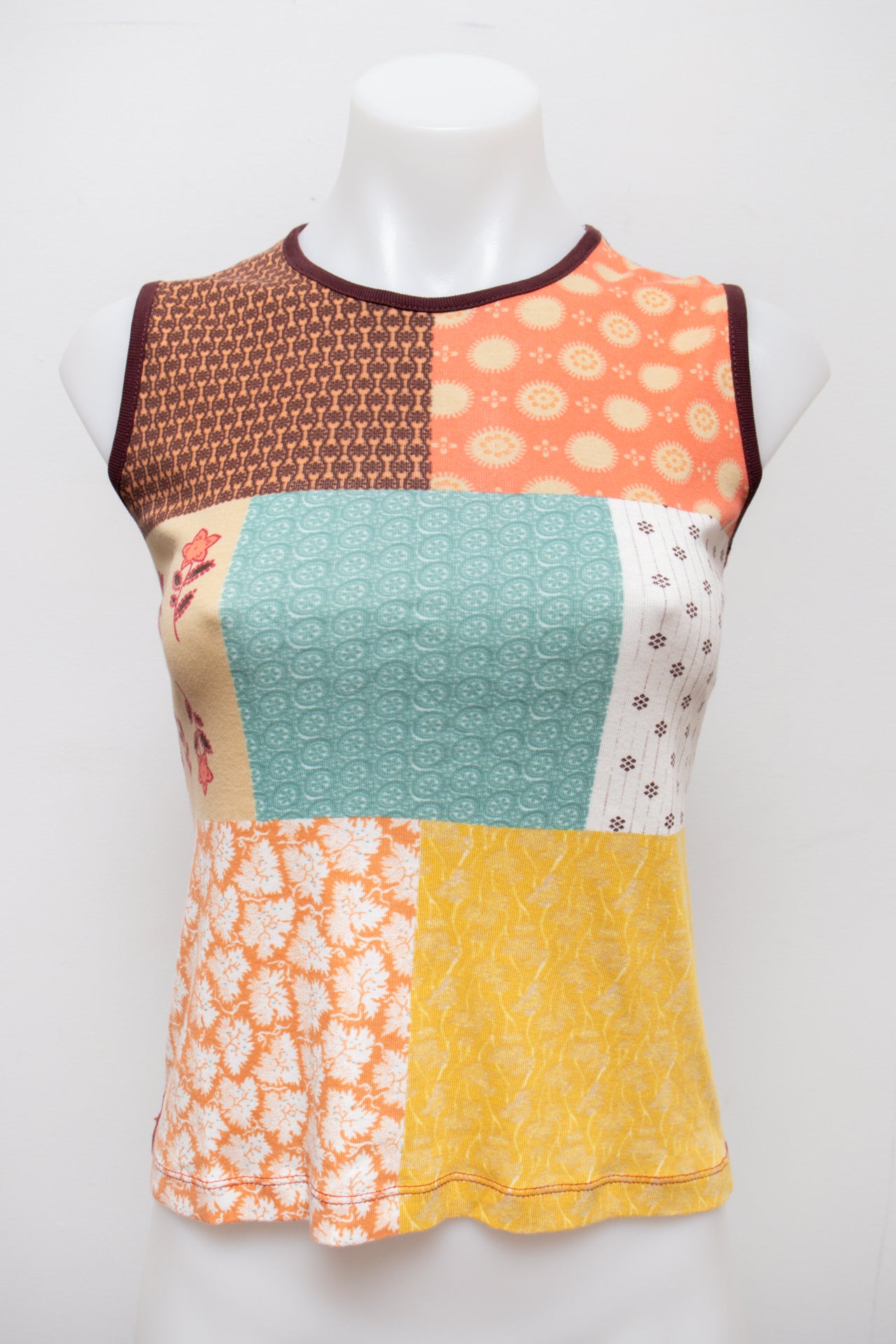 #22 Globe Tank Top Orange | c. 191 | Size 10