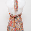 #112 6 Degrees Halter Top Orange | c. 206 | Size 8