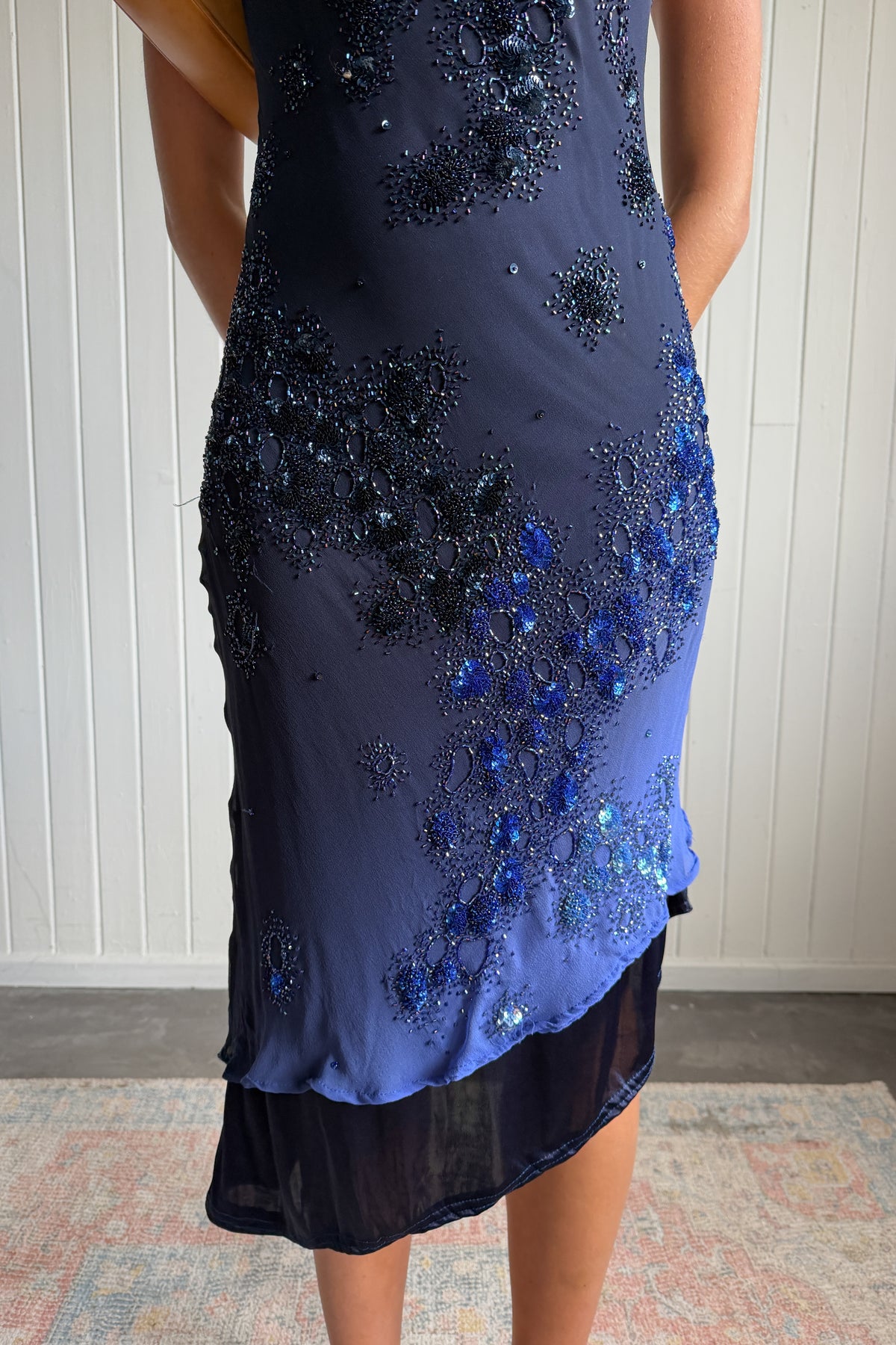 #166 Sue Wong Gown Blue | c. 208 | Size 8