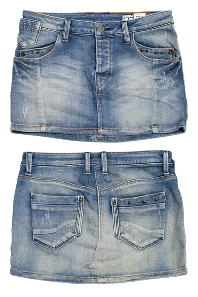 #156 Denim Rules By Trf Mini Skirt Blue | c. 200 | Size 8
